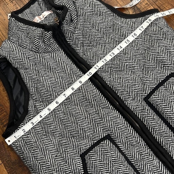 E2 Clothing Vest Quilted Herringbone Front Zipper Pockets size Medium - Picture 8 of 10